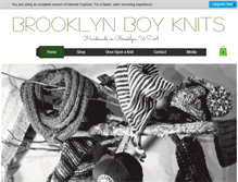 Tablet Screenshot of brooklynboyknits.com